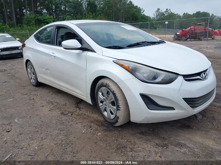 2016 Hyundai Elantra Se VIN: 5NPDH4AE8GH793850 Lot: 39341523