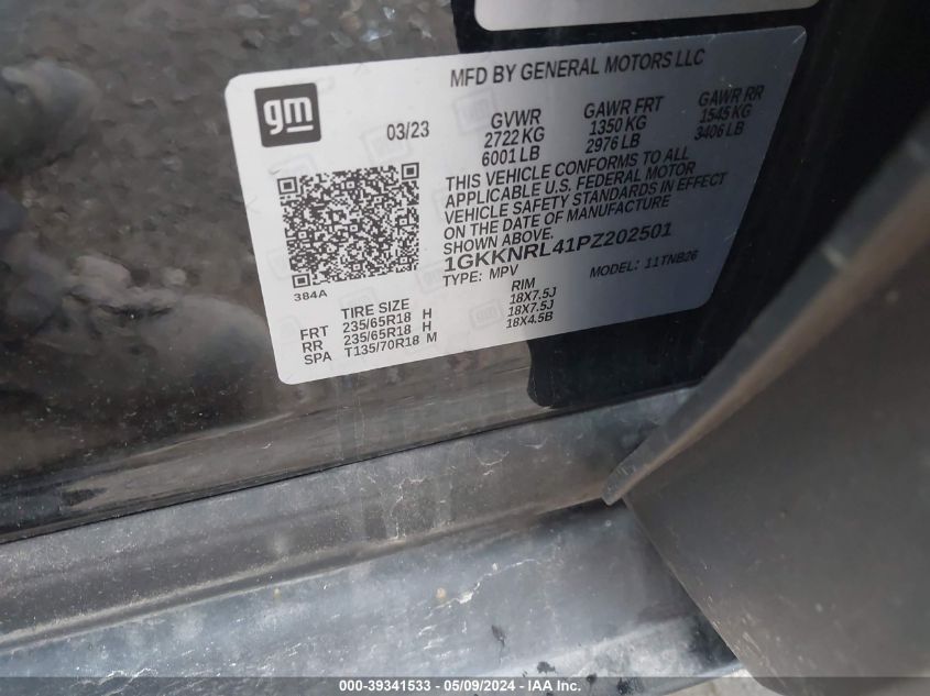 2023 GMC ACADIA AWD SLE - 1GKKNRL41PZ202501