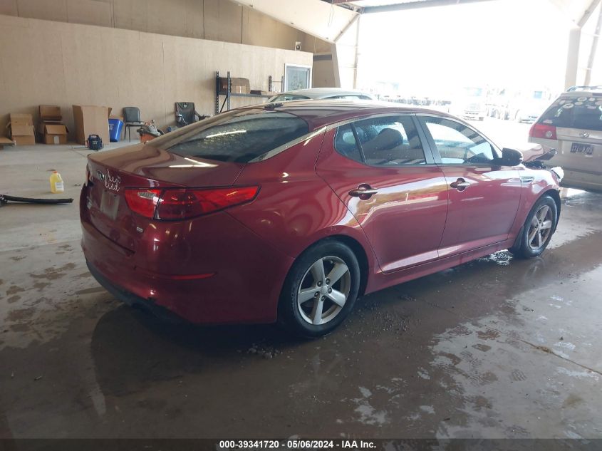 2015 Kia Optima Lx VIN: 5XXGM4A72FG366961 Lot: 39341720