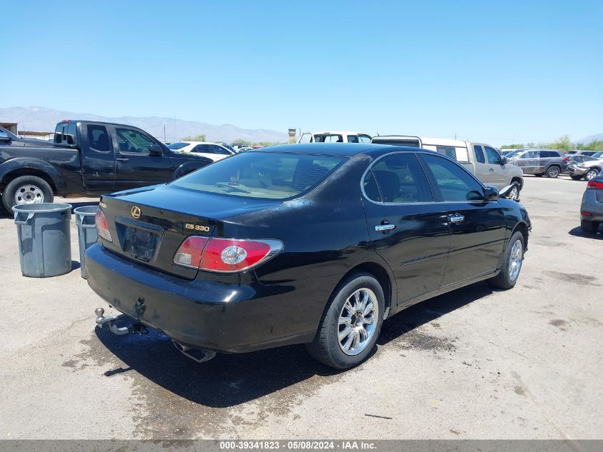 2004 Lexus Es 330 VIN: JTHBA30G045055205 Lot: 39341823