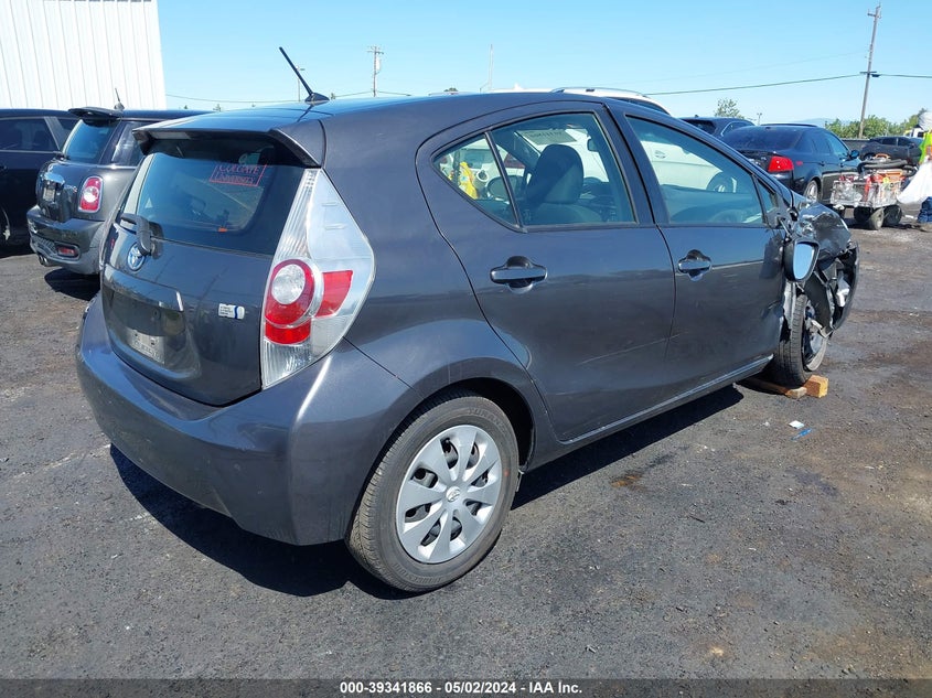 2014 Toyota Prius C Two VIN: JTDKDTB39E1079546 Lot: 39341866