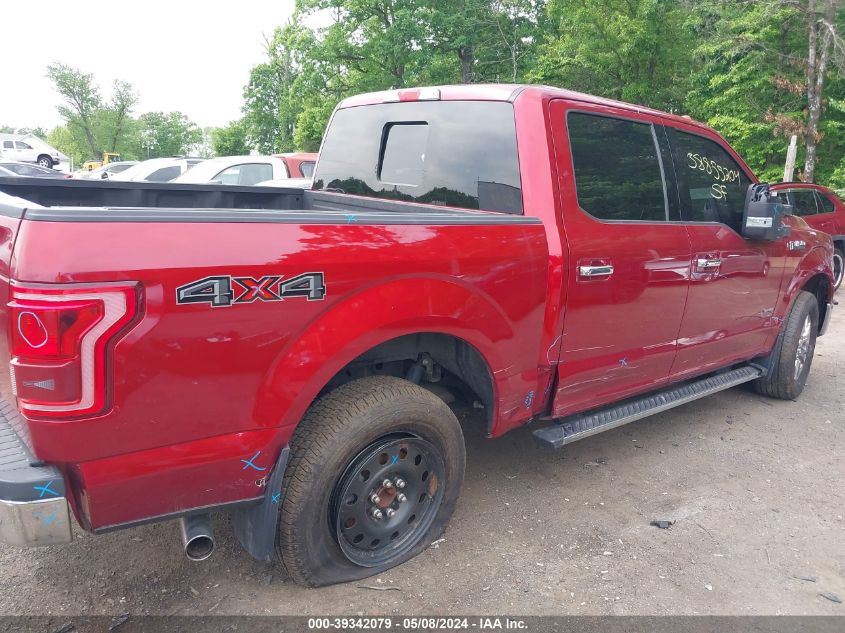 2016 Ford F-150 Xlt VIN: 1FTEW1EP6GFC80790 Lot: 39342079