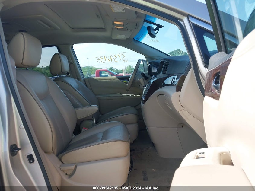 2011 Nissan Quest Sl VIN: JN8AE2KP8B9007339 Lot: 39342135