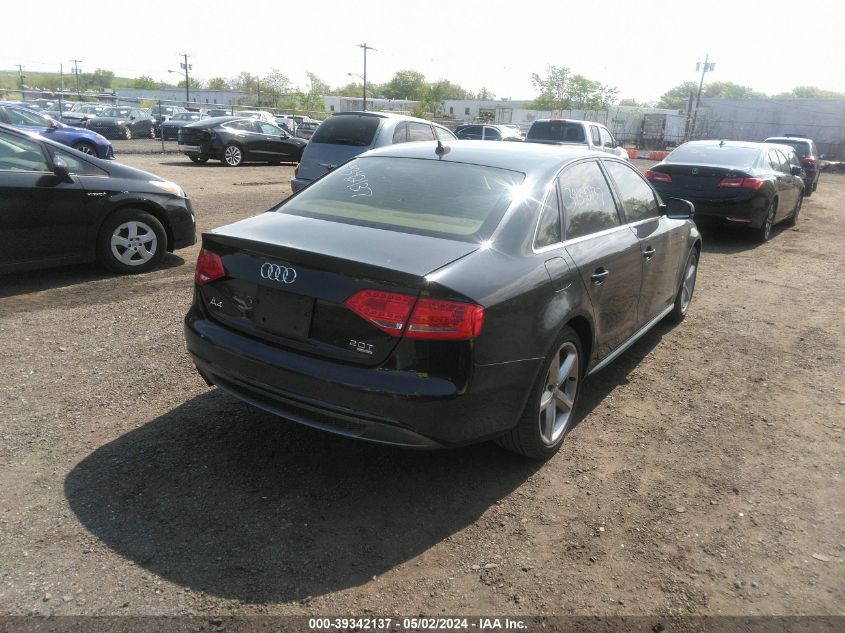 WAUFFAFL9CA112825 | 2012 AUDI A4