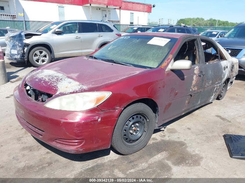 2002 Toyota Camry Le VIN: 4T1BE32K32U022561 Lot: 39342139