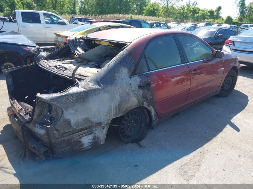 2002 Toyota Camry Le VIN: 4T1BE32K32U022561 Lot: 39342139