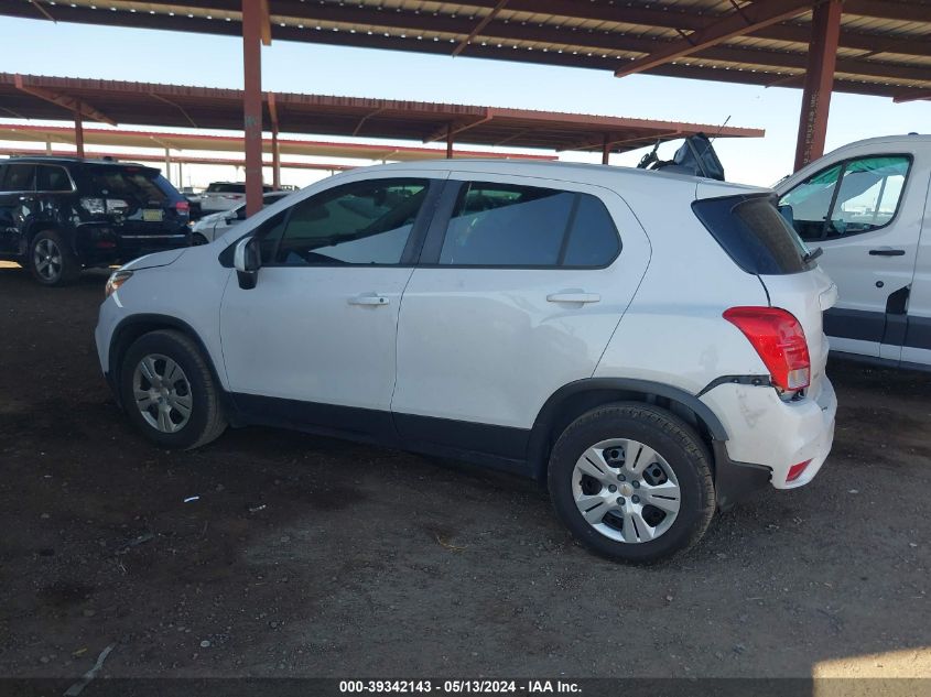 2017 Chevrolet Trax Ls VIN: 3GNCJKSB2HL234523 Lot: 39342143