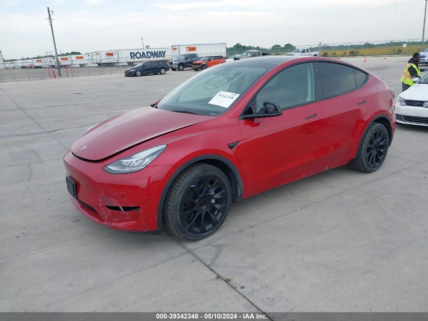 2020 TESLA MODEL Y LONG RANGE DUAL MOTOR ALL-WHEEL DRIVE - 5YJYGDEE6LF008264