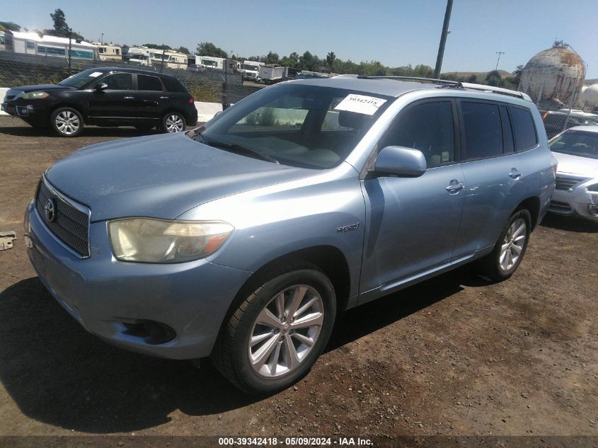 2008 Toyota Highlander Hybrid VIN: JTEEW41A282005117 Lot: 39342418