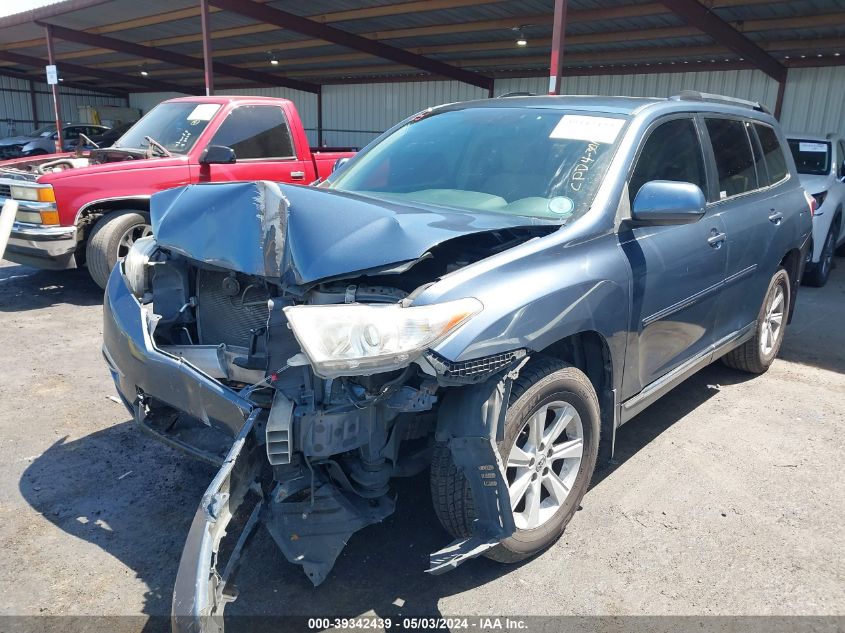 2013 Toyota Highlander Base Plus VIN: 5TDZA3EH3DS041147 Lot: 39342439