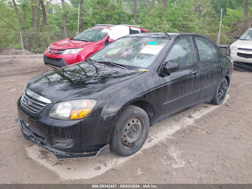 2009 Kia Spectra Lx VIN: KNAFE221895650575 Lot: 39342457