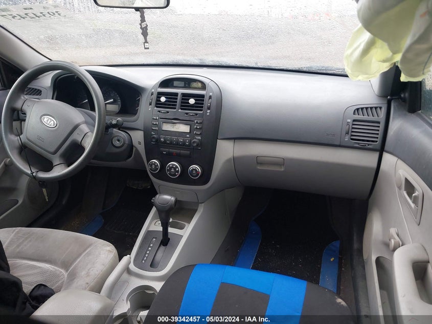 2009 Kia Spectra Lx VIN: KNAFE221895650575 Lot: 39342457