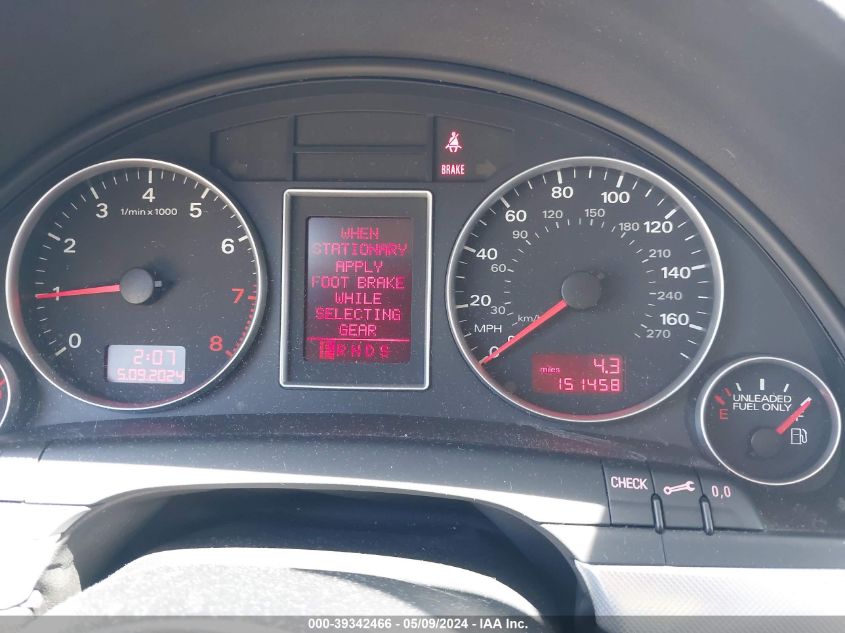 2006 Audi A4 2.0T VIN: WAUDF78E86A085307 Lot: 39342466