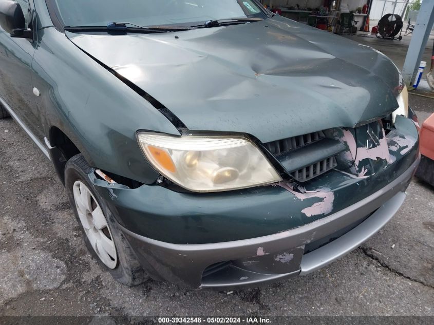 2005 Mitsubishi Outlander Ls VIN: JA4LX31F55U021921 Lot: 39342548