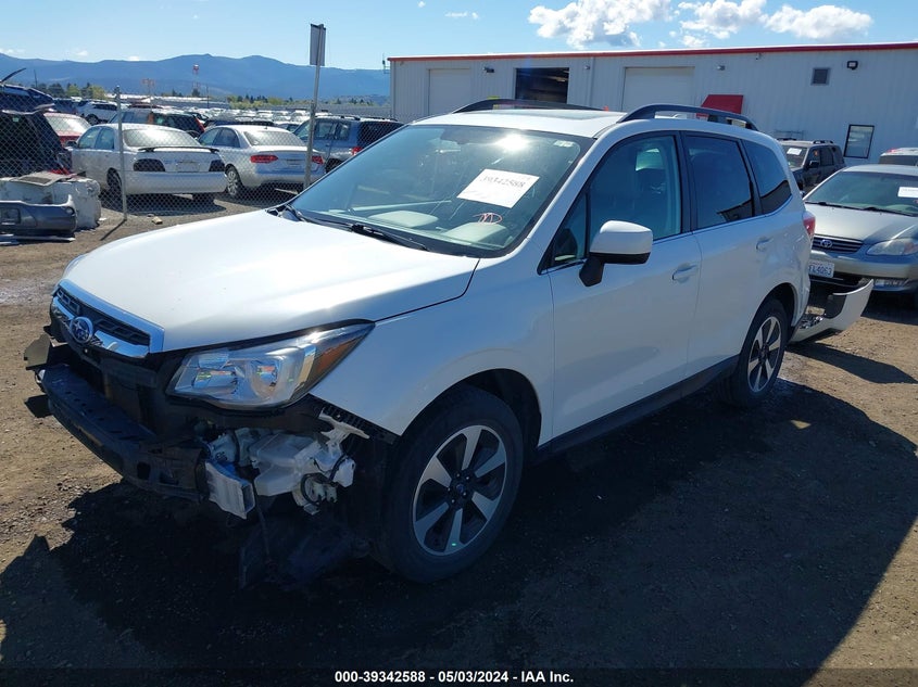 VIN JF2SJAJCXJH586912 2018 SUBARU FORESTER 2.5I LIMITED
