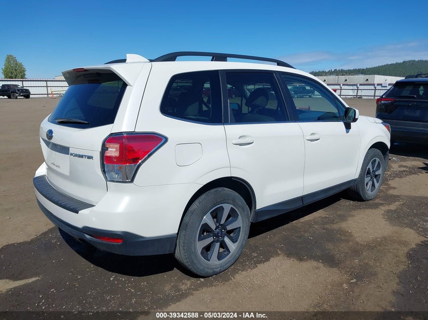 VIN JF2SJAJCXJH586912 2018 SUBARU FORESTER 2.5I LIMITED