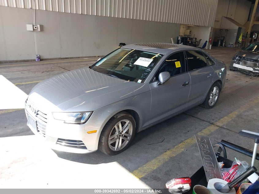 VIN WAUANAF47HN027455 2017 AUDI A4 2.0T PREMIUM