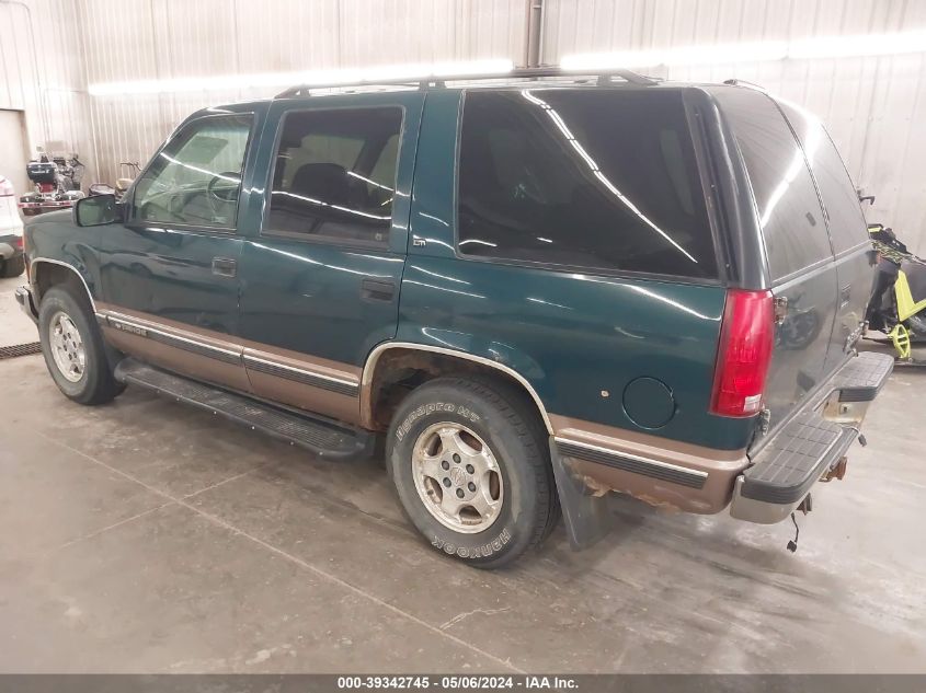 1998 Chevrolet Tahoe Ls VIN: 1GNEK13R3WJ350474 Lot: 39342745