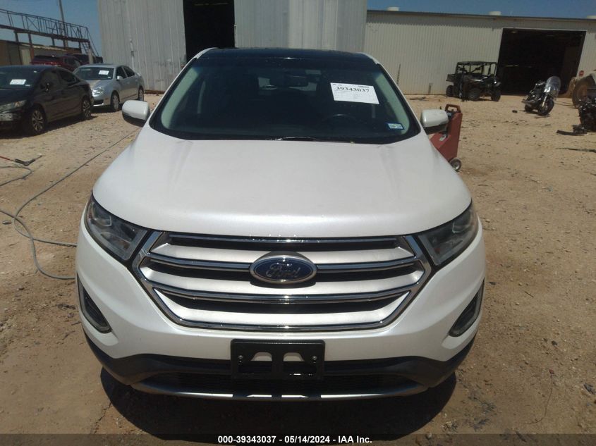 2016 Ford Edge Titanium VIN: 2FMPK3K94GBB72512 Lot: 39343037