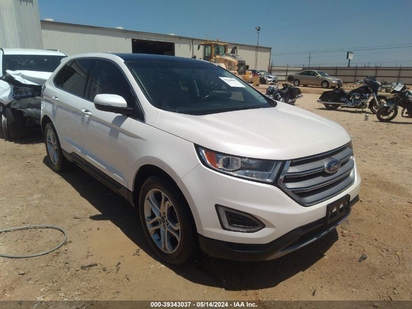 2016 Ford Edge Titanium VIN: 2FMPK3K94GBB72512 Lot: 39343037