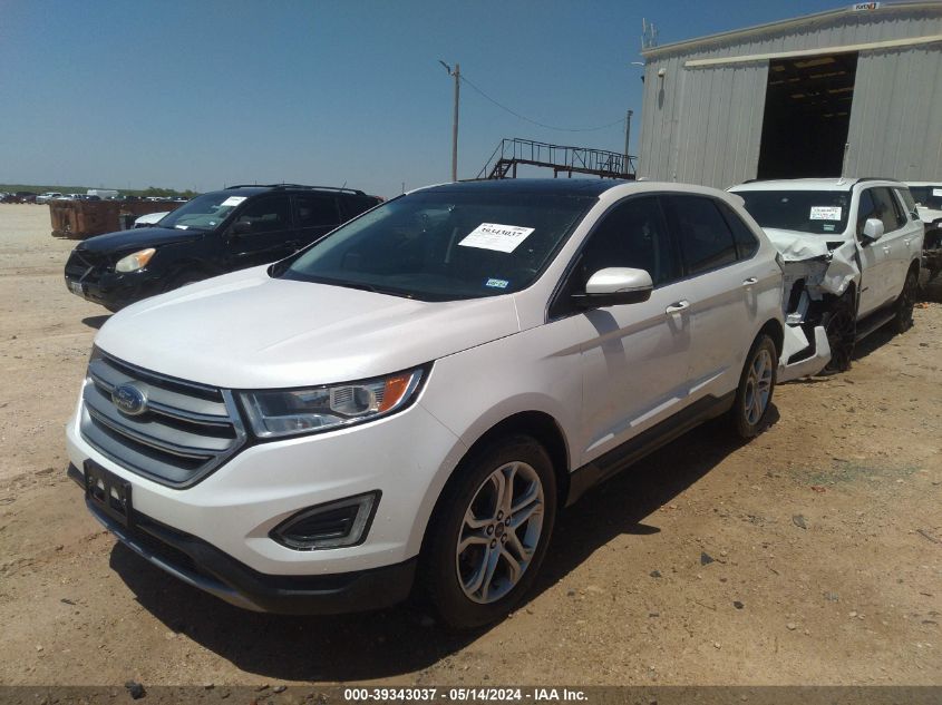 2016 Ford Edge Titanium VIN: 2FMPK3K94GBB72512 Lot: 39343037