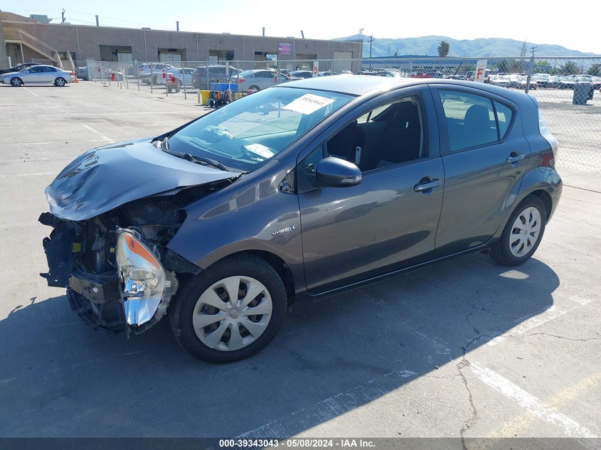 2013 Toyota Prius C Two VIN: JTDKDTB31D1047222 Lot: 39343043