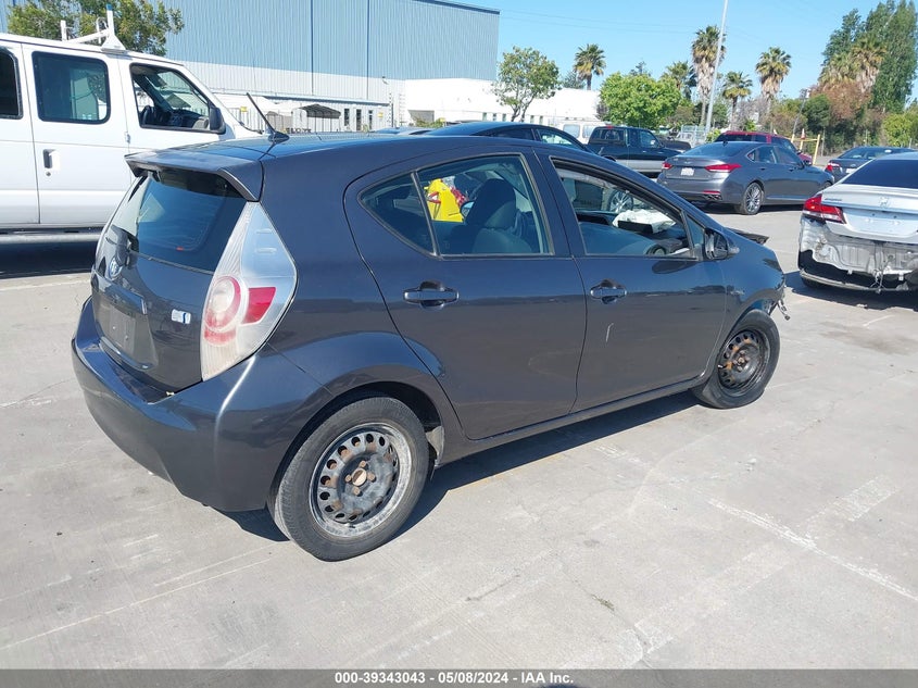 2013 Toyota Prius C Two VIN: JTDKDTB31D1047222 Lot: 39343043