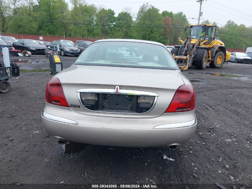 2002 Lincoln Continental VIN: 1LNHM97V92Y651639 Lot: 39343085