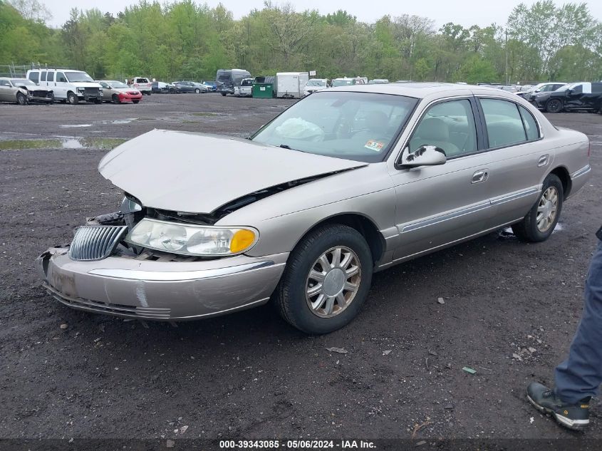 2002 Lincoln Continental VIN: 1LNHM97V92Y651639 Lot: 39343085