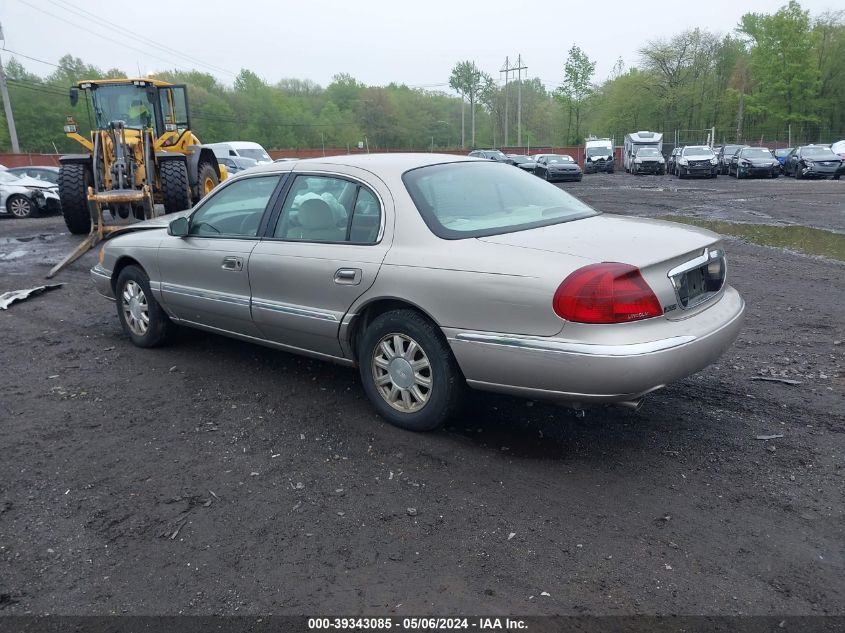 2002 Lincoln Continental VIN: 1LNHM97V92Y651639 Lot: 39343085