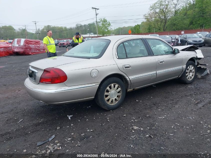 2002 Lincoln Continental VIN: 1LNHM97V92Y651639 Lot: 39343085