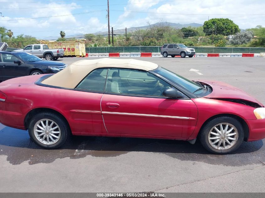 2002 Chrysler Sebring Lx VIN: 1C3EL45X32N237795 Lot: 39343146