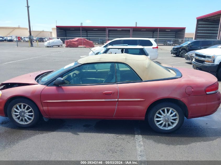 2002 Chrysler Sebring Lx VIN: 1C3EL45X32N237795 Lot: 39343146