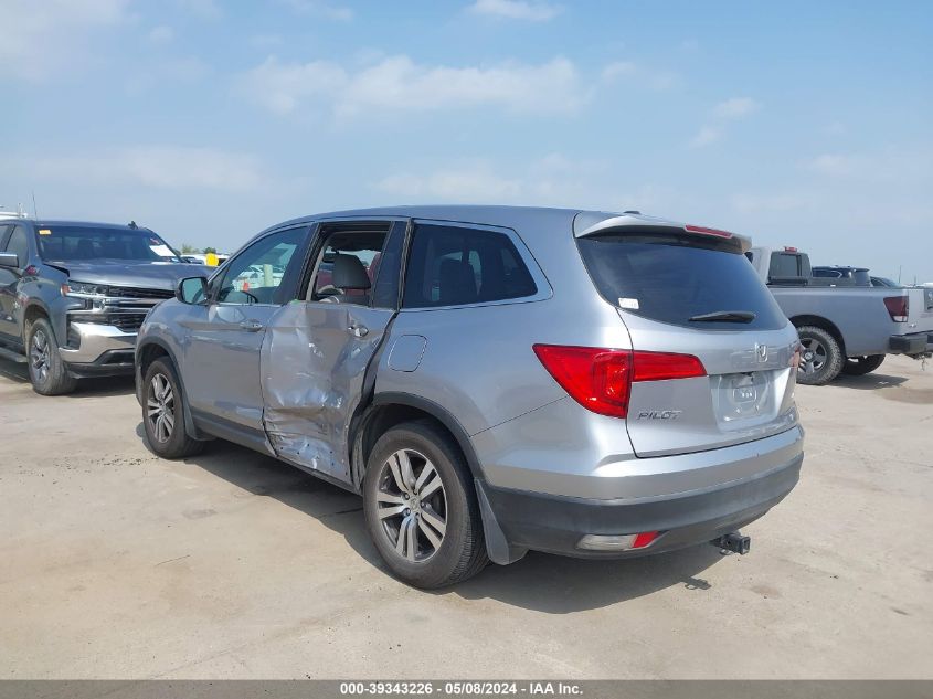 2016 Honda Pilot Ex-L VIN: 5FNYF6H54GB079530 Lot: 39343226