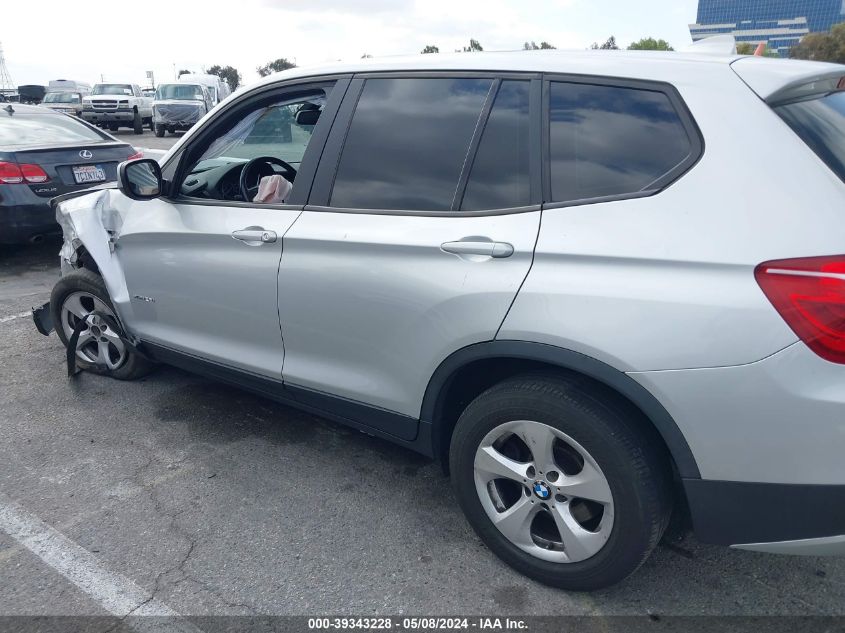 2011 BMW X3 xDrive28I VIN: 5UXWX5C52BL707739 Lot: 39343228