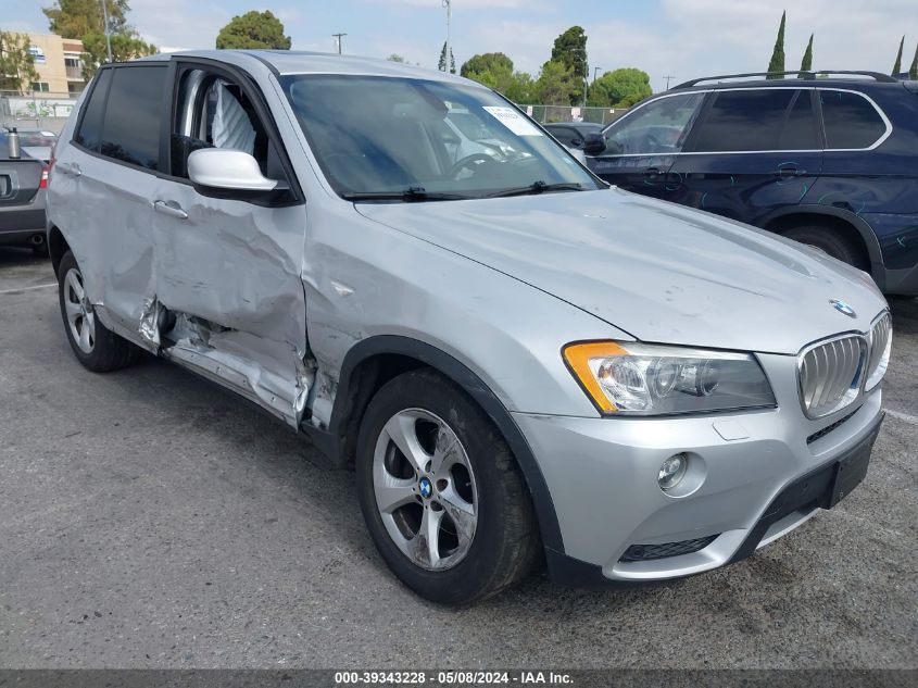 2011 BMW X3 xDrive28I VIN: 5UXWX5C52BL707739 Lot: 39343228