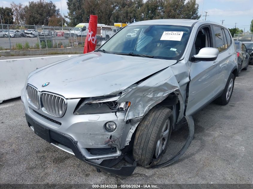 2011 BMW X3 xDrive28I VIN: 5UXWX5C52BL707739 Lot: 39343228