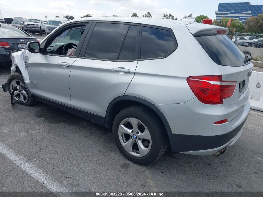 2011 BMW X3 xDrive28I VIN: 5UXWX5C52BL707739 Lot: 39343228