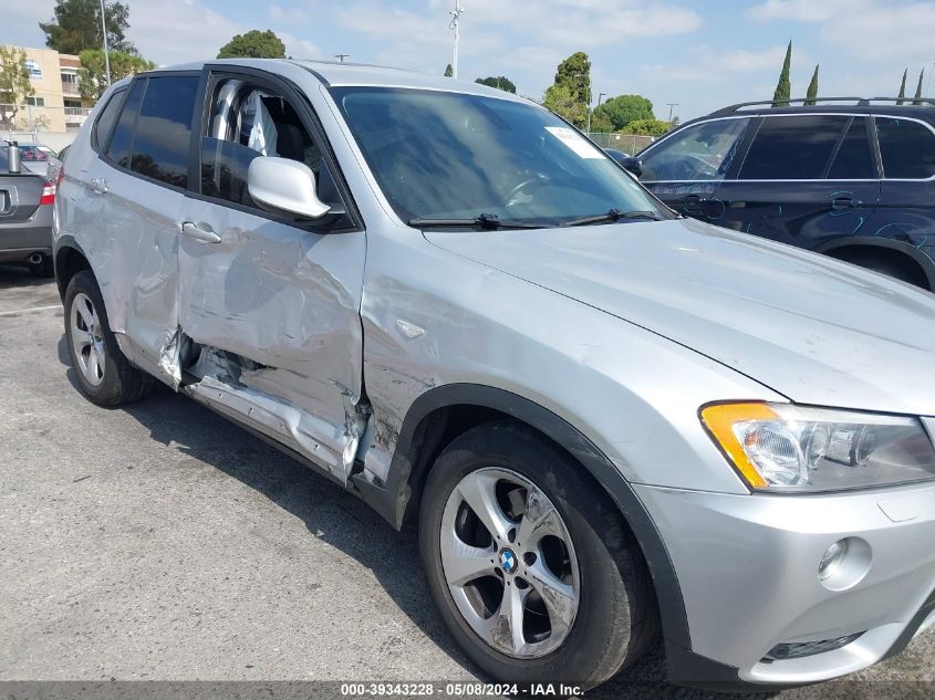 2011 BMW X3 xDrive28I VIN: 5UXWX5C52BL707739 Lot: 39343228