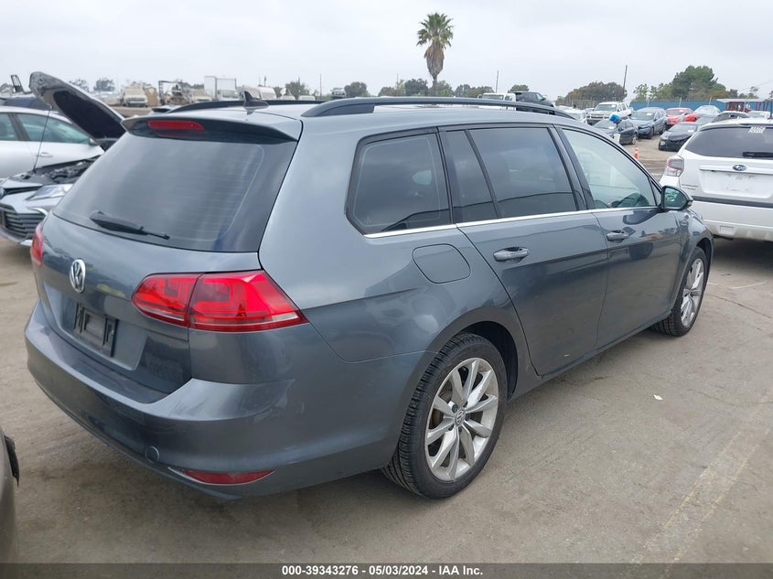 2016 VOLKSWAGEN GOLF SPORTWAGEN TSI SE 4-DOOR - 3VWC17AU7GM518180
