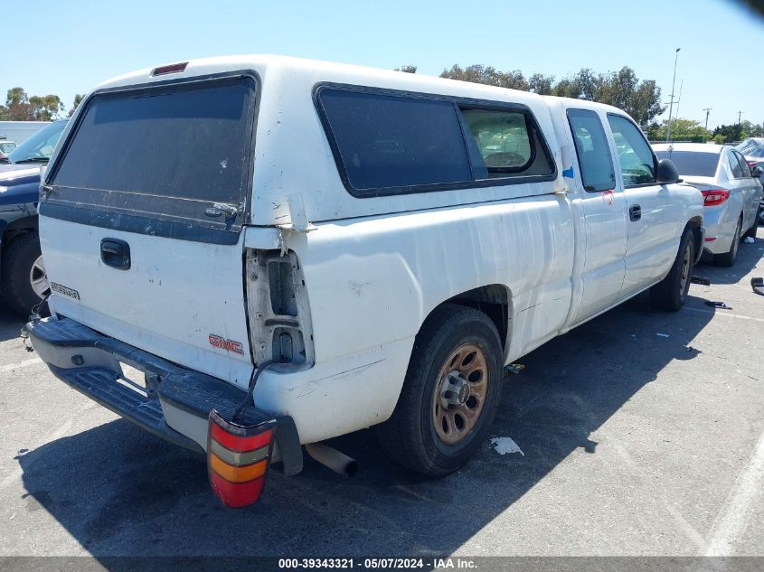 2005 GMC Sierra 1500 Work Truck VIN: 1GTEC19X65Z237792 Lot: 39343321