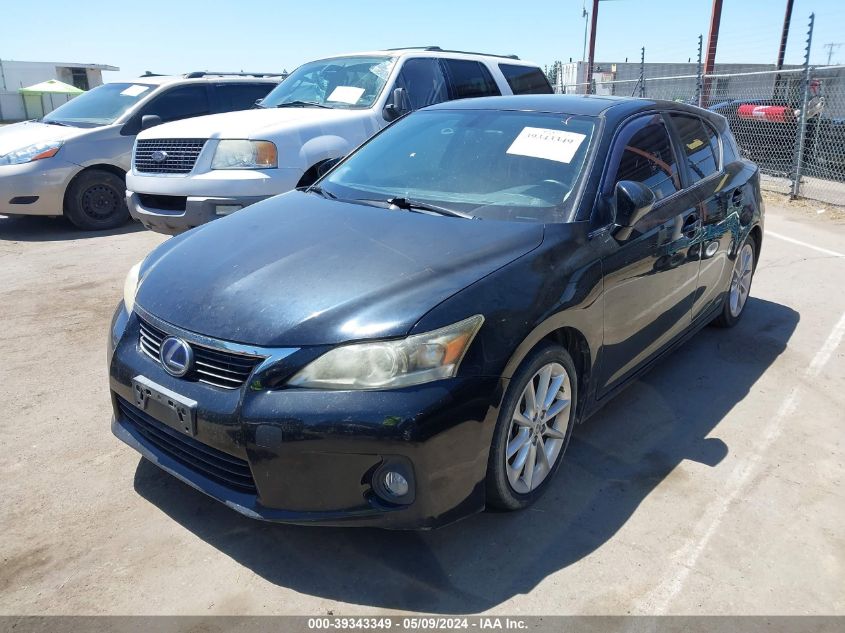 2012 Lexus Ct 200H Premium VIN: JTHKD5BH6C2081557 Lot: 39343349