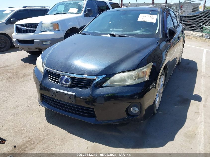 2012 Lexus Ct 200H Premium VIN: JTHKD5BH6C2081557 Lot: 39343349