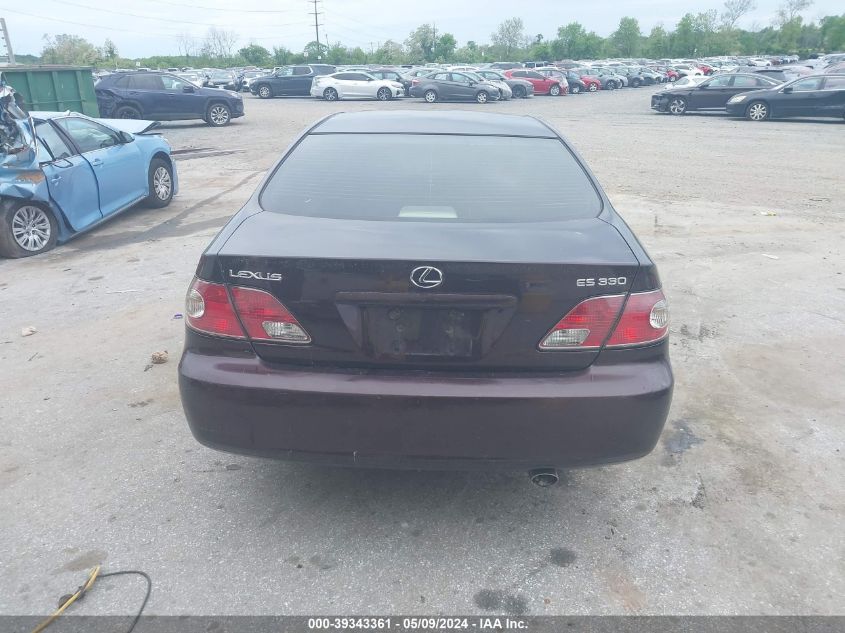 2004 Lexus Es 330 VIN: JTHBA30G440011091 Lot: 39343361