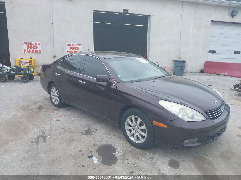 2004 Lexus Es 330 VIN: JTHBA30G440011091 Lot: 39343361