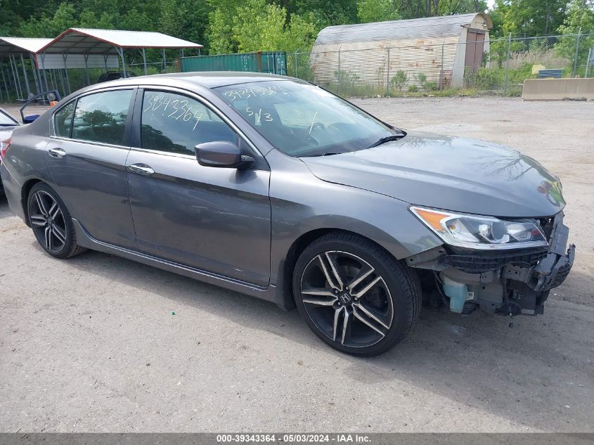 2017 Honda Accord Sport VIN: 1HGCR2F52HA016080 Lot: 39343364