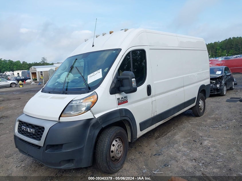 VIN 3C6TRVDG4KE508366 2019 RAM PROMASTER 2500 HIGH ROOF 159 WB