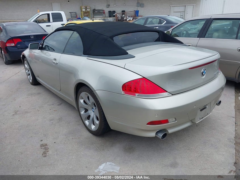 2005 BMW 645Ci VIN: WBAEK73415B326860 Lot: 39344030