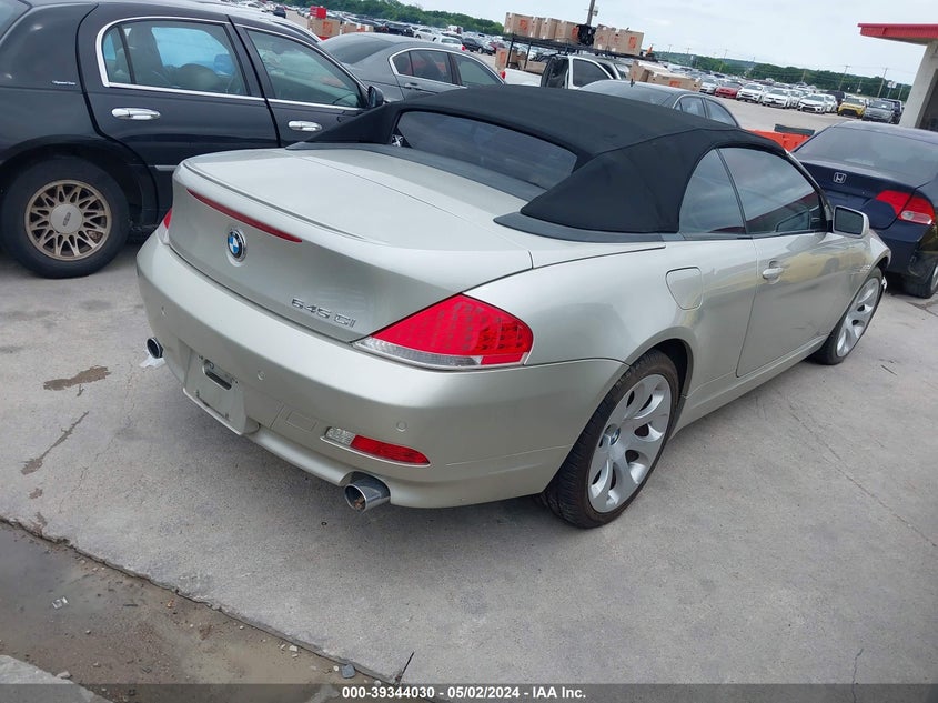2005 BMW 645Ci VIN: WBAEK73415B326860 Lot: 39344030