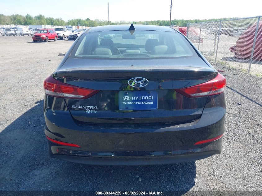 2018 Hyundai Elantra Value Edition VIN: KMHD84LF7JU577437 Lot: 39344229